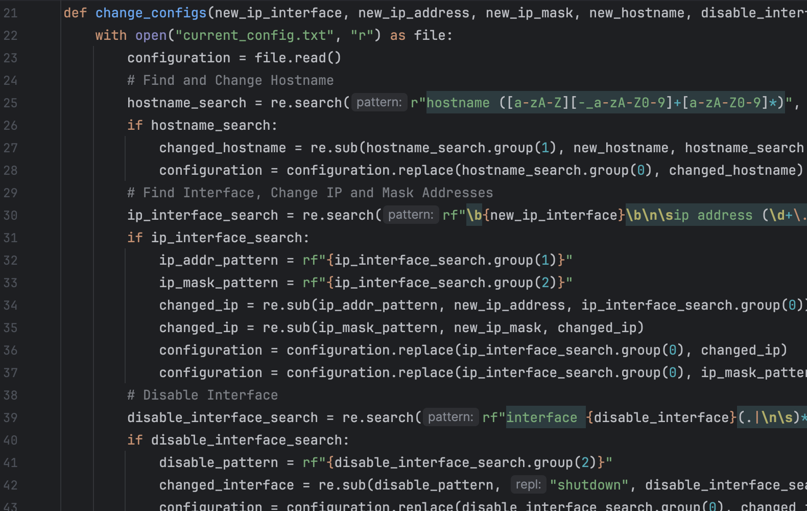 custom netmiko connection using pycharm